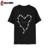24hundred Merch Frank Iero Barbed Wire Heart Unisex T-Shirt