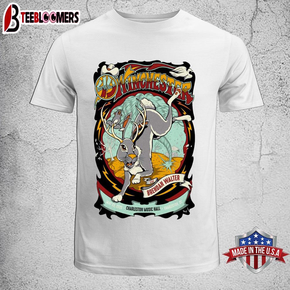 49 Winchester Charleston Music Hall Charleston, SC May 23 2025 Unisex T-Shirt
