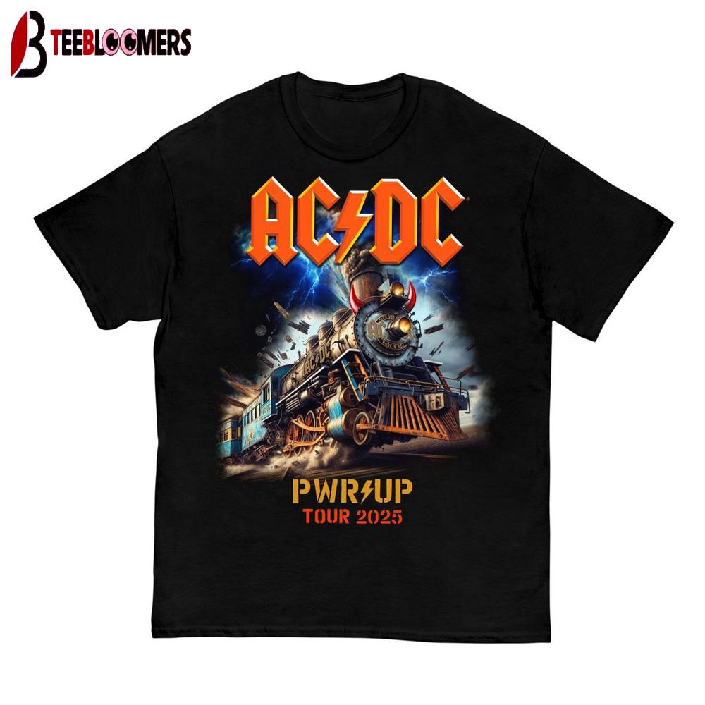 AC DC Rock N Roll Train PWR UP Tour Unisex T-Shirt