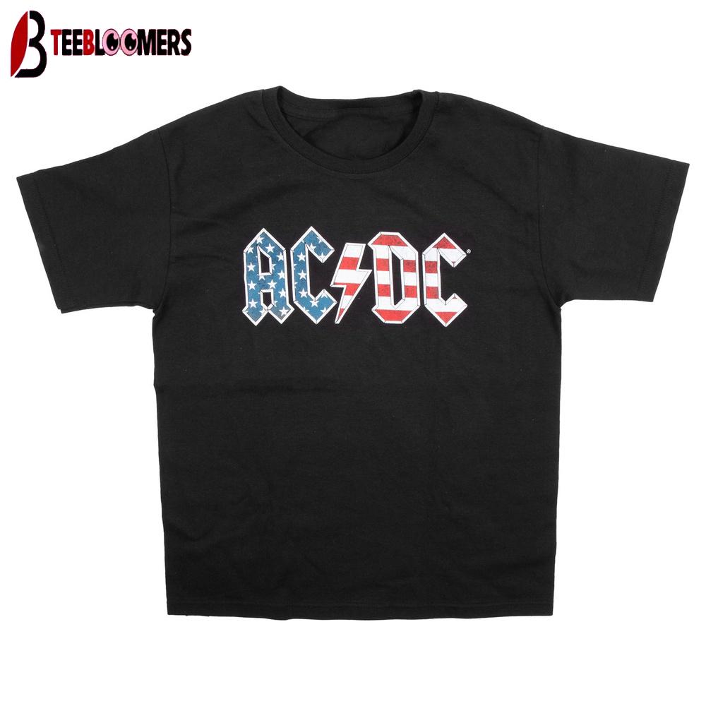 ACDC American Flag Logo Unisex T-Shirt