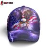 American Flag Bald Eagle Burst Blue Baseball Cap Gift For Adults