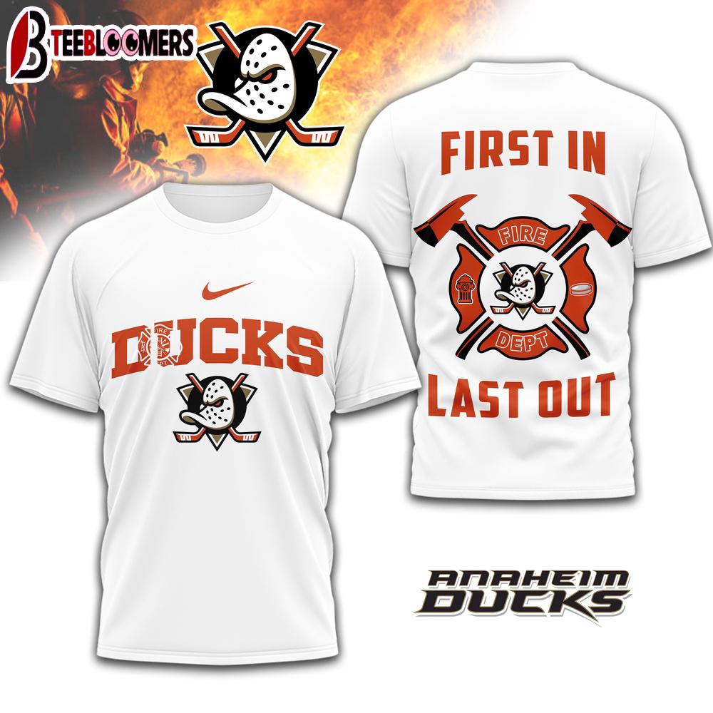 Anaheim Ducks NHL Fire Dept 3D Shirt For Fans