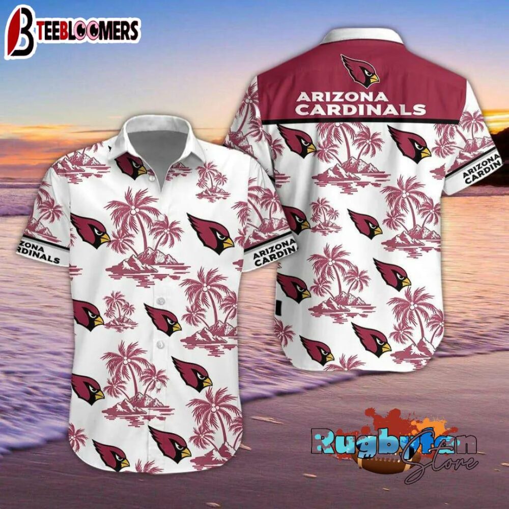 Arizona Cardinals Coconut Tree Hawaiian Shirt