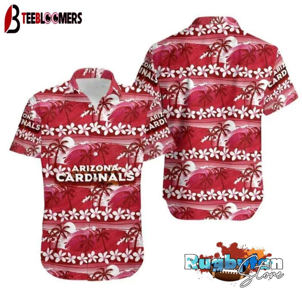 Arizona Cardinals Coconut Trees Nfl Gift For Fan Hawaii Shirt