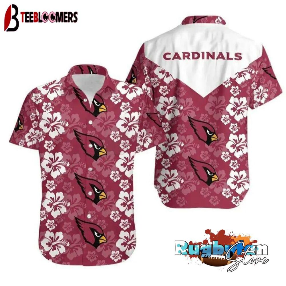 Arizona Cardinals Flowers Hawaiian Shirt