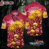 Arizona Cardinals Halloween Skull Pumpkin Hawaiian Shirt