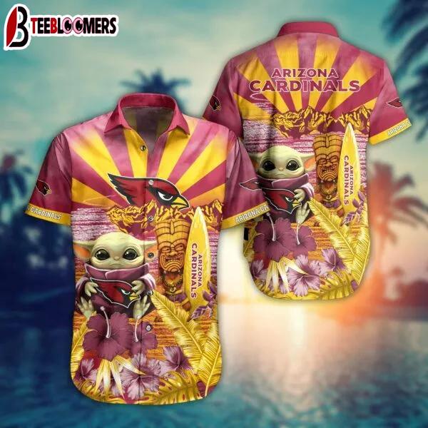 Arizona Cardinals NFL Baby Yoda Style Hawaiian Shirt