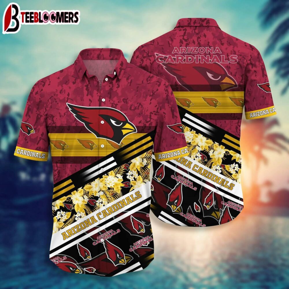 Arizona Cardinals NFL Camo Pattern Hawaiian Shirt