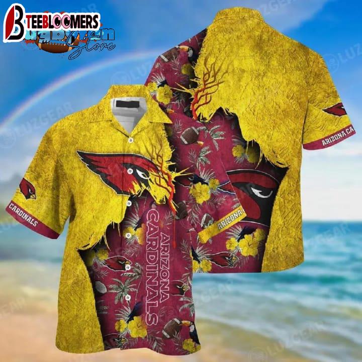 Arizona Cardinals Nfl God Hawaii Shirt Short Sleeve Hawaiian Shirt Gift For Fans