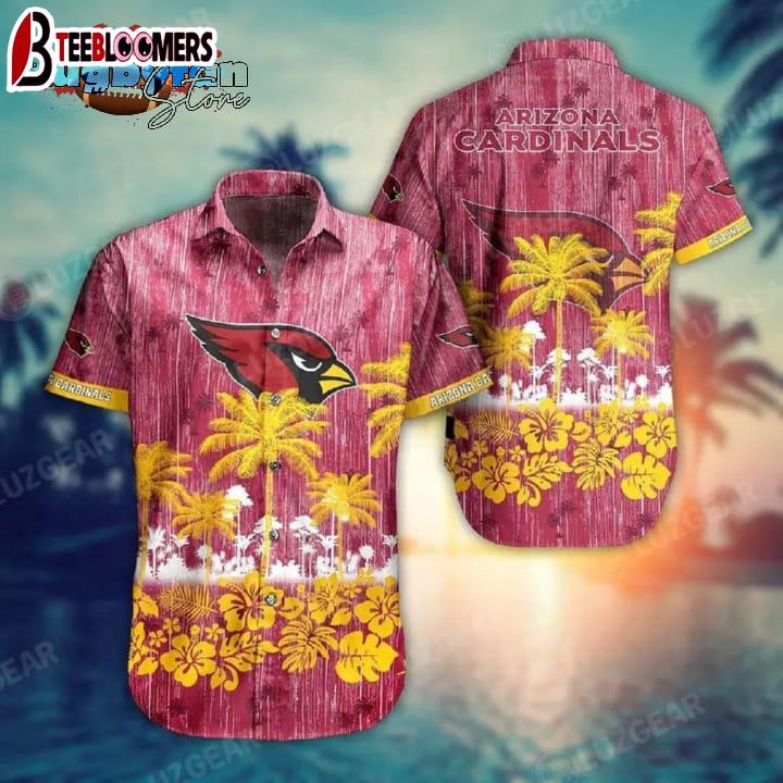 Arizona Cardinals Nfl Hawaii Graphic Tropical Patterns Style Summer Hawaiian Shirt