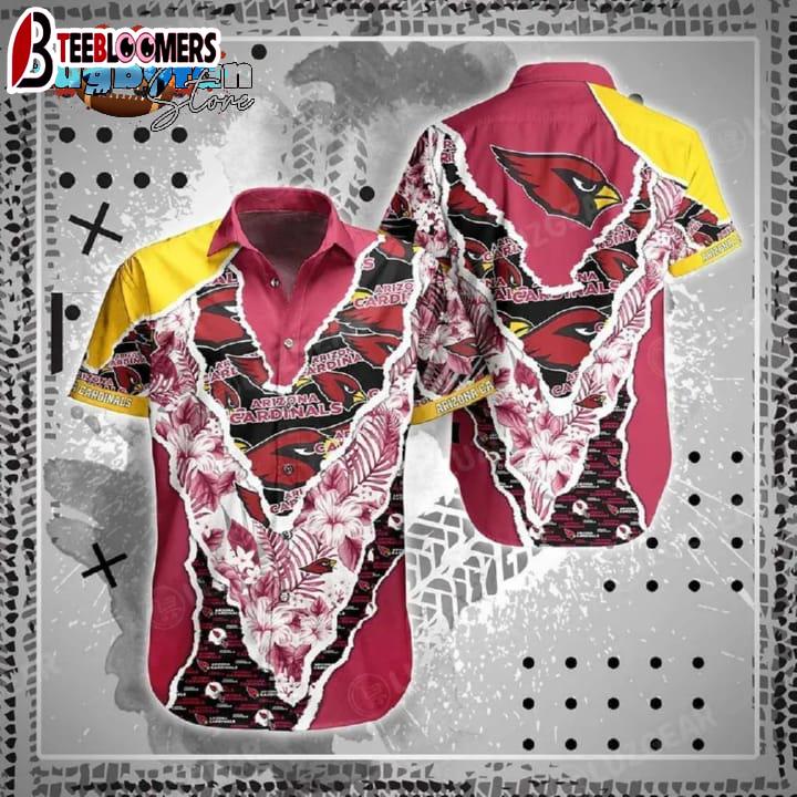 Arizona Cardinals Nfl Hawaii Shirt Graphic Floral Pattern This Summer Hawaiian Shirt