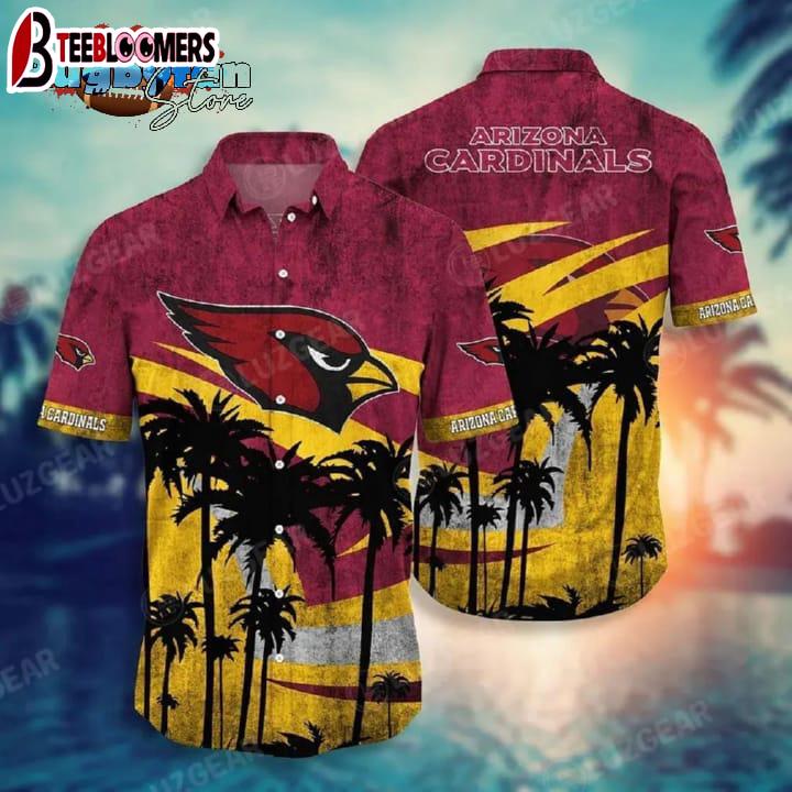 Arizona Cardinals Nfl Hawaii Shirt Graphic Tropical Patterns Short Sleeve Hot Summer