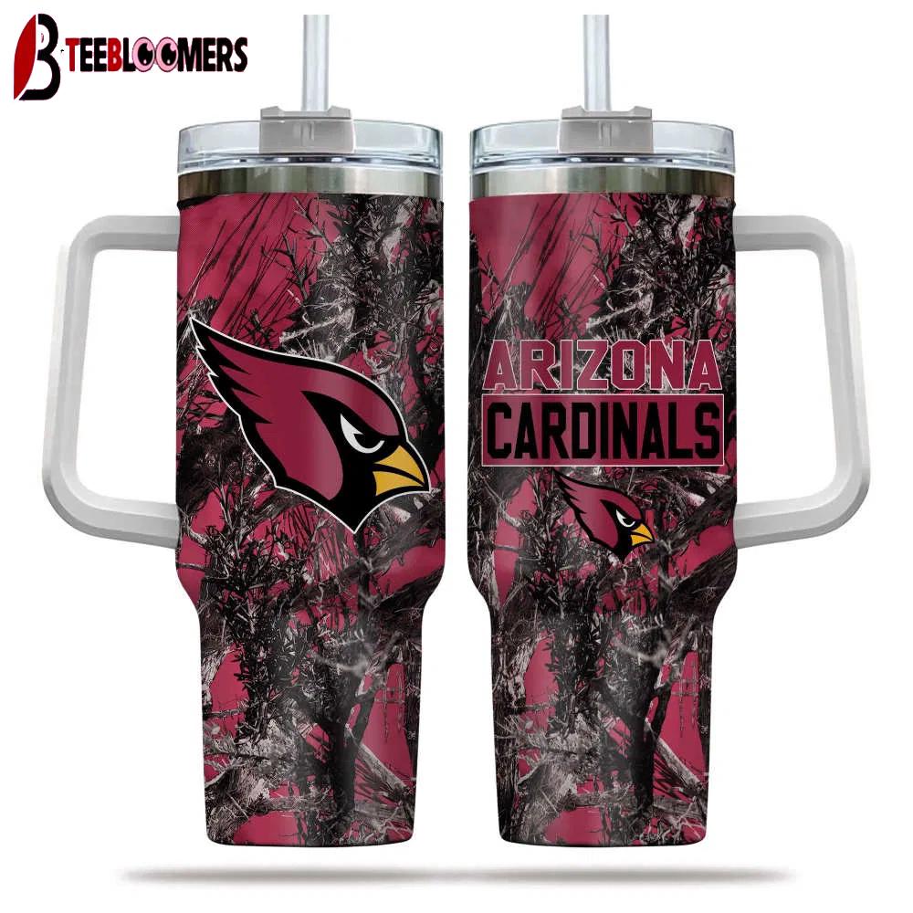 Arizona Cardinals NFL Hunting Tumbler 40Oz Handle