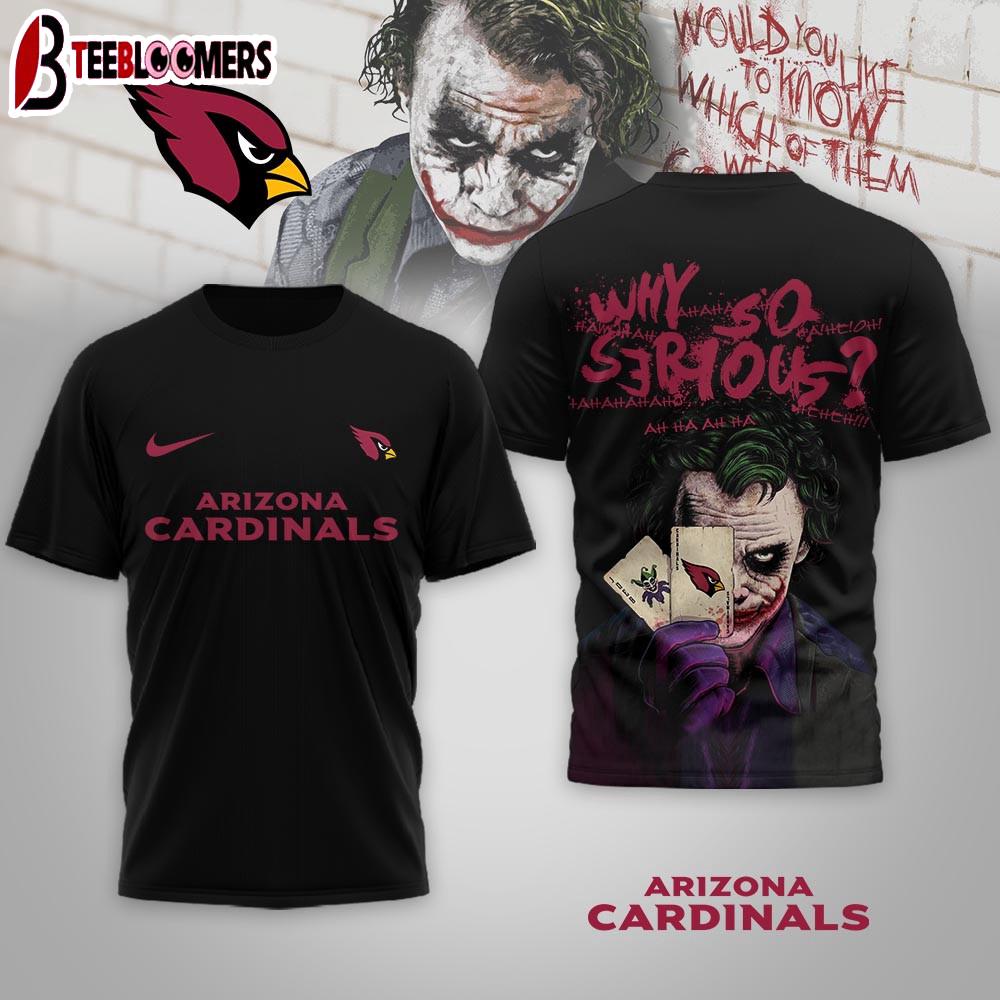 Arizona Cardinals NFL Joker Why So Serious 3D T-Shirt For Fans