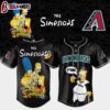Arizona Diamondbacks MLB x The Simpsons Baseball Jersey Shirts Gift For Fans