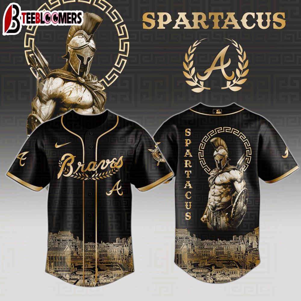 Atlanta Braves MLB x Spartacus Baseball Jersey Shirt