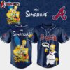 Atlanta Braves MLB x The Simpsons Baseball Jersey Shirts Gift For Fans