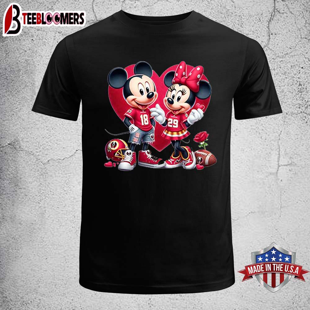 Atlanta Falcons Mickey And Minnie Mouse Unisex T-Shirt