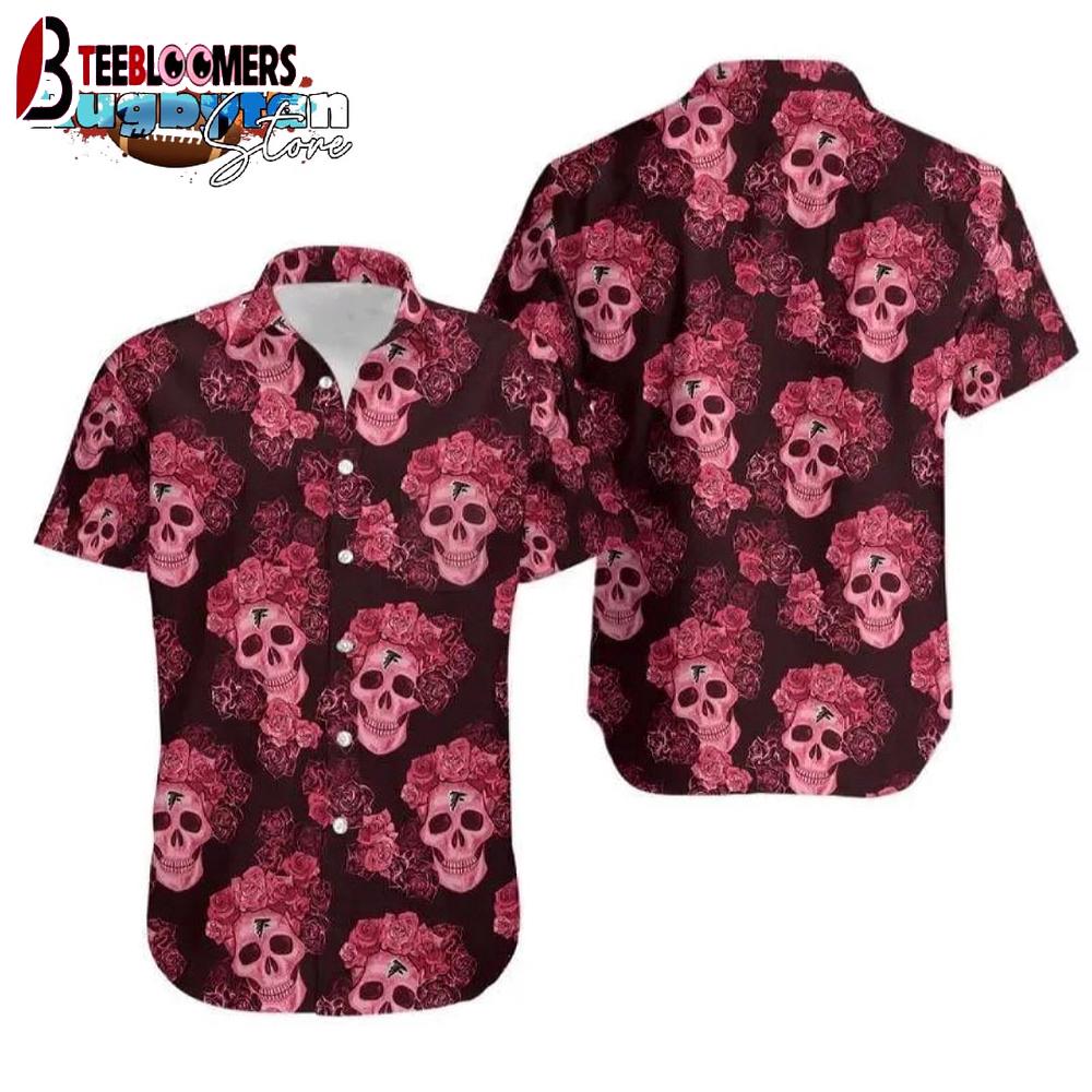 Atlanta Falcons Mystery Skull And Flower Hawaii Shirt Summer Collection