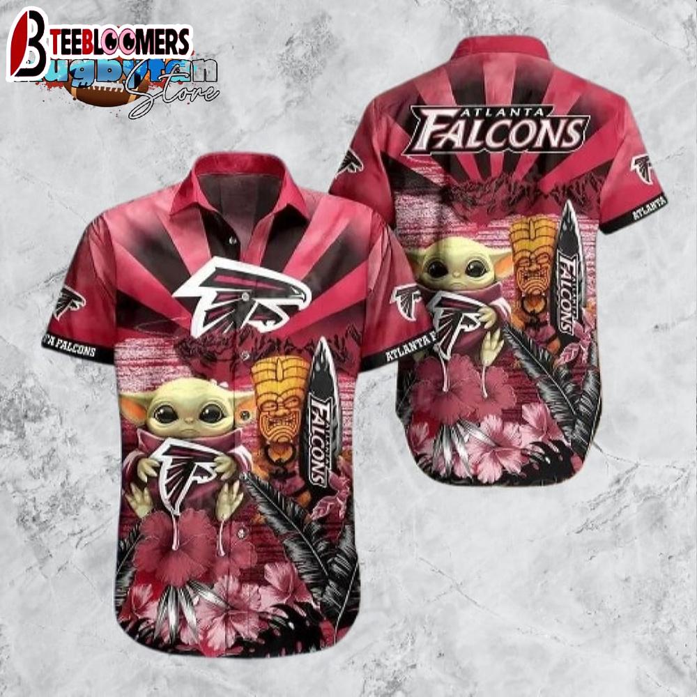 Atlanta Falcons NFL Baby Yoda Hawaiian Shirt Style Summer Trending For Men Women