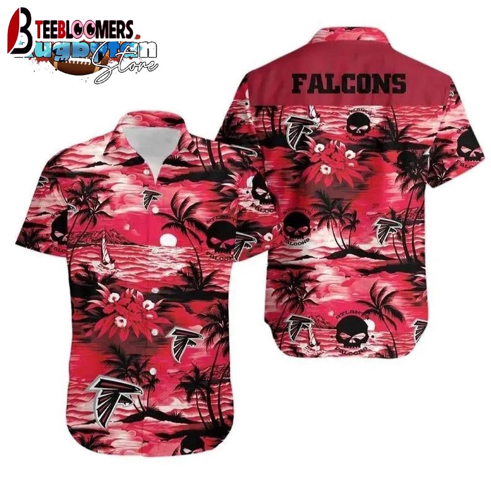 Atlanta Falcons Nfl Football Hawaiian Graphic Print Short Sleeve Hawaiian Shirt