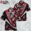 Atlanta Falcons NFL Football With Tropical Flower Pattern Hawaiian Shirt For Fans