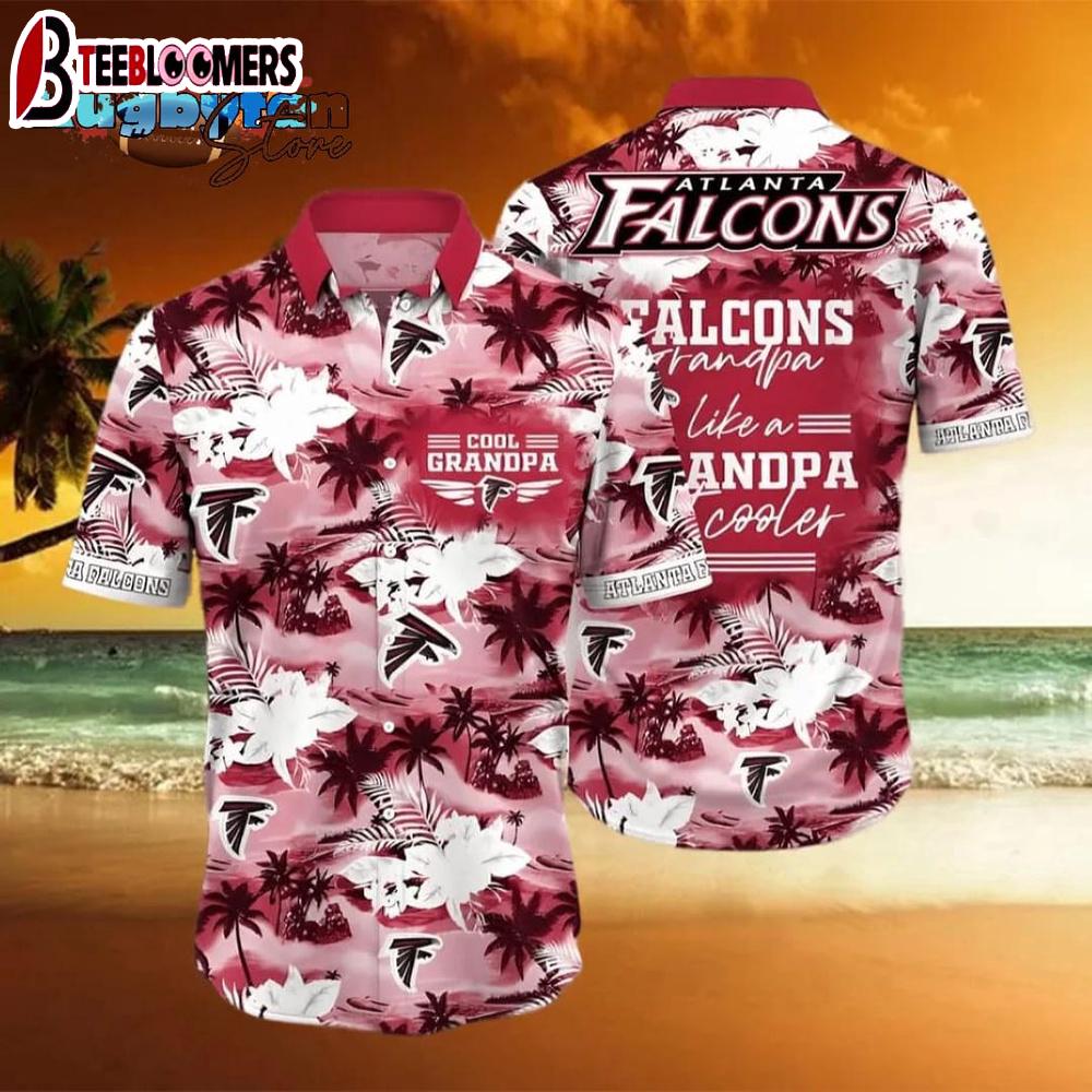 Atlanta Falcons NFL Granpa Like A Granpa But Cooler Hawaiian Shirt