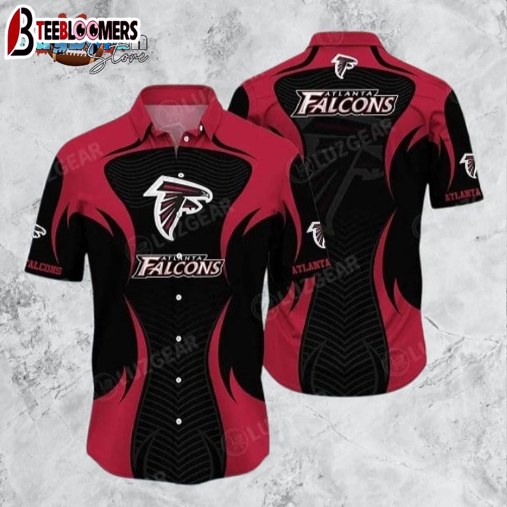 Atlanta Falcons NFL Hawaii Beach Shirt Summer Short Sleeve Button Down Hawaiian Shirt