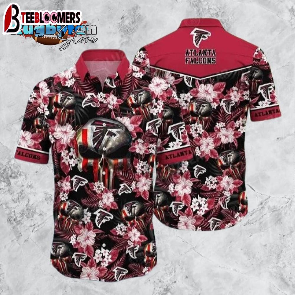 Atlanta Falcons NFL Hawaiian Shirt Skull Punisher Printed 3D New Trend Summer