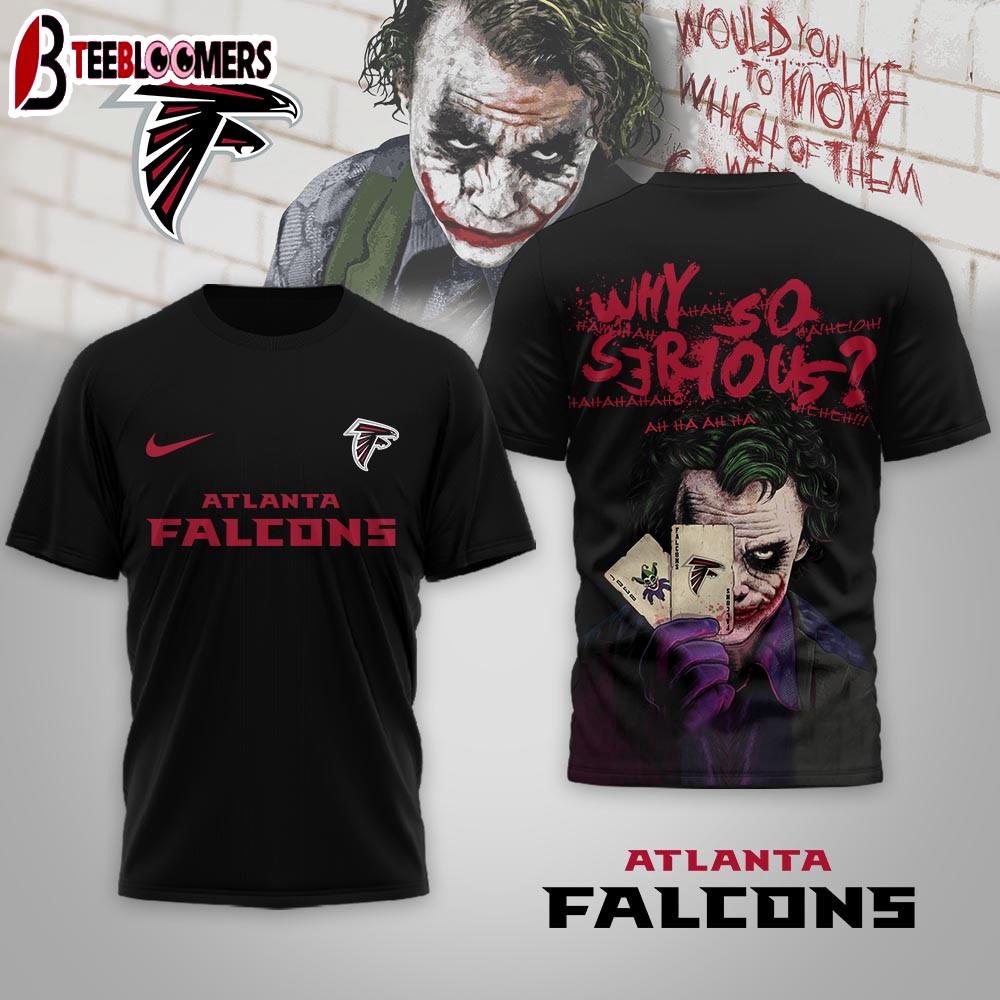 Atlanta Falcons NFL Joker Why So Serious 3D T-Shirt For Fans