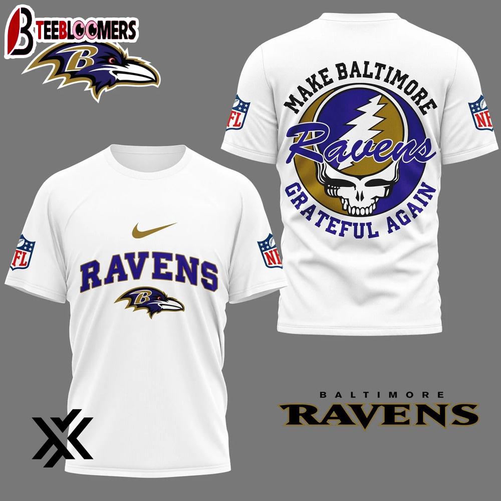 Baltimore Ravens Grateful Game Day 3D Shirt Gift For Fans