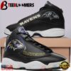 Baltimore Ravens NFL Big Logo Football Team Air Jordan 13 Shoes - Gift For Fans