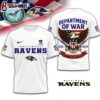 Baltimore Ravens NFL Department Of War 3D T-Shirt