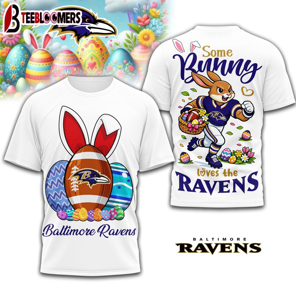 Baltimore Ravens NFL Easter Day 3D Shirt For Fans