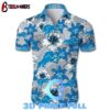 Beach Shirt Detroit Lions Hawaiian Shirt Tropical Flower Short Sleeve Slim Fit Body