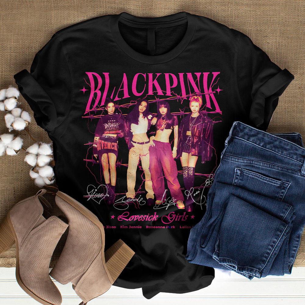 Blackpink Music Pattern Unisex T-Shirt For Fans