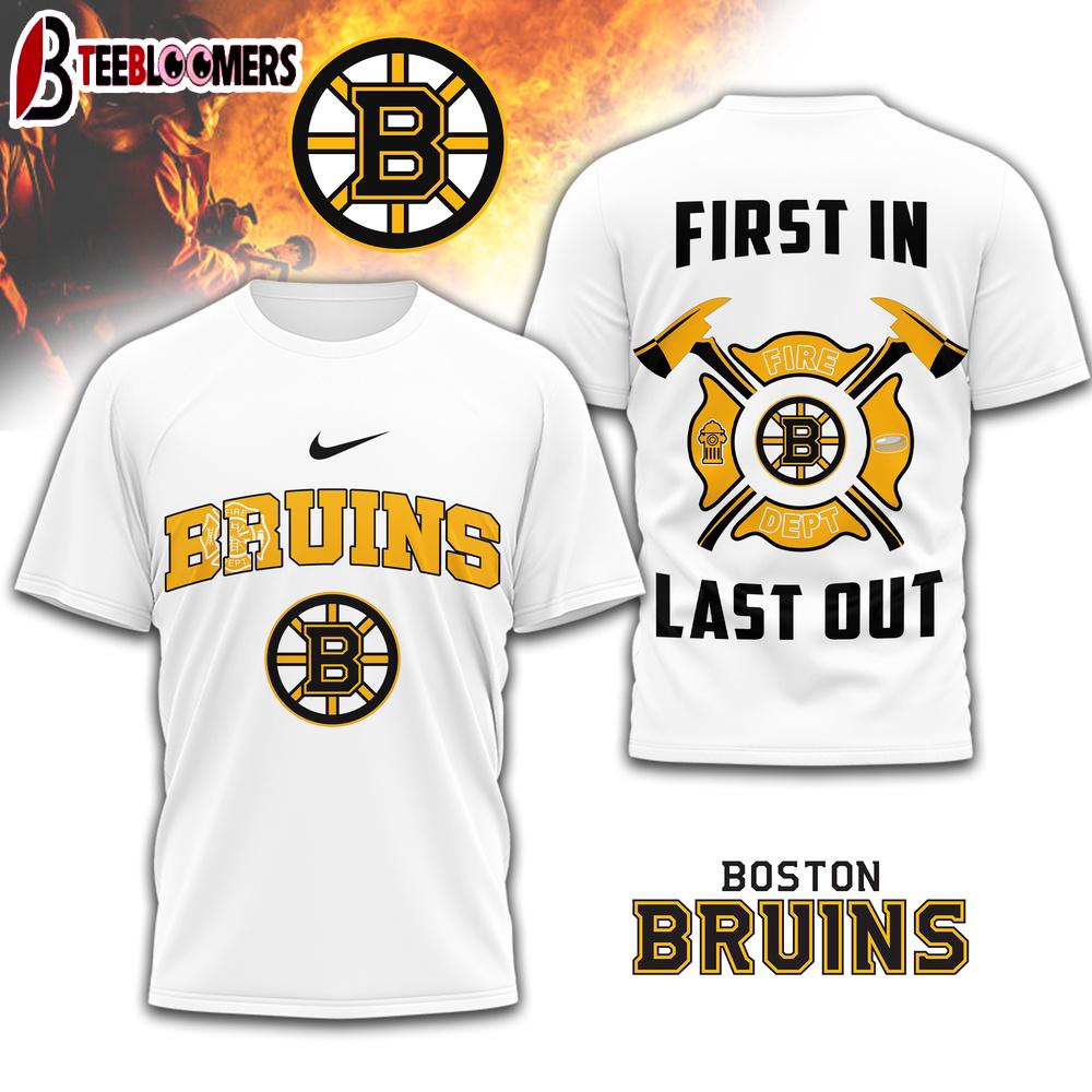 Boston Bruins NHL Fire Dept 3D Shirt For Fans