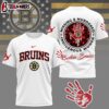 Boston Bruins NHL MMIW Awareness 3D T-Shirt