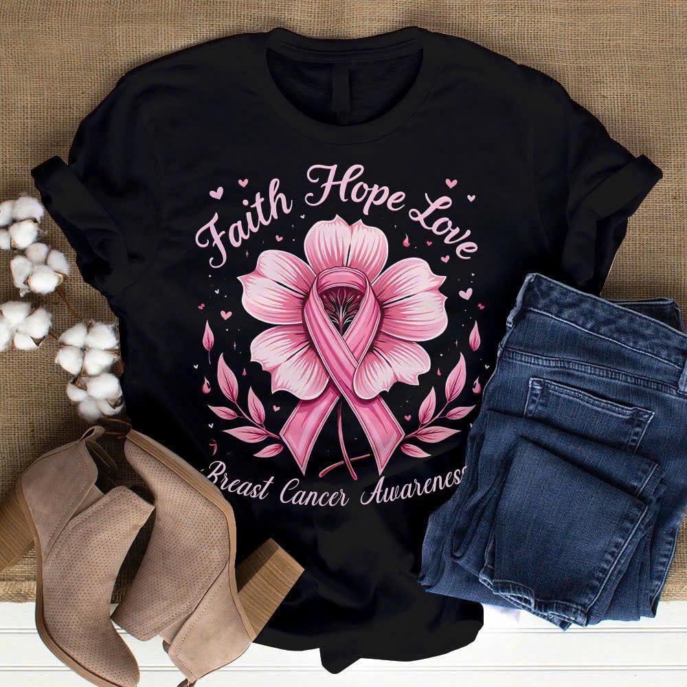 Breast Cancer Awareness Pattern Unisex T-Shirt For Fans
