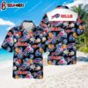 Buffalo Bills Football And Flower Tropical All Over Print Hawaiian Shirt