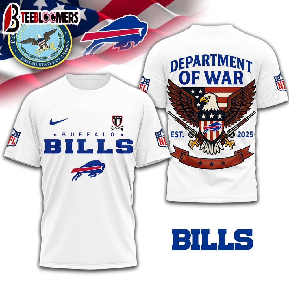 Buffalo Bills NFL Department Of War 3D T-Shirt