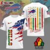 Buffalo Bills NFL Juneteenth Freedom 3D T-Shirt