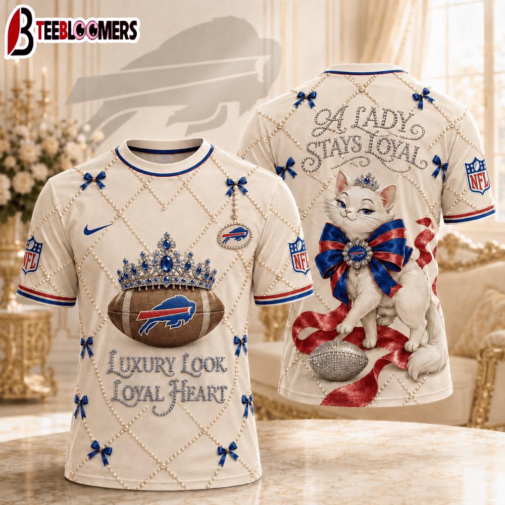 Buffalo Bills NFL Marie Luxury Game Day 3D T-Shirt