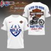 Buffalo Bills NFL Snoopy Harley Davidson 3D Shirt For Fans