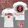 Calgary Flames NHL MMIW Awareness 3D T-Shirt