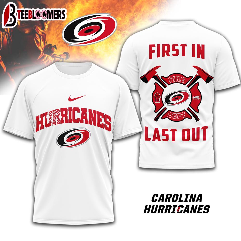 Carolina Hurricanes NHL Fire Dept 3D Shirt For Fans