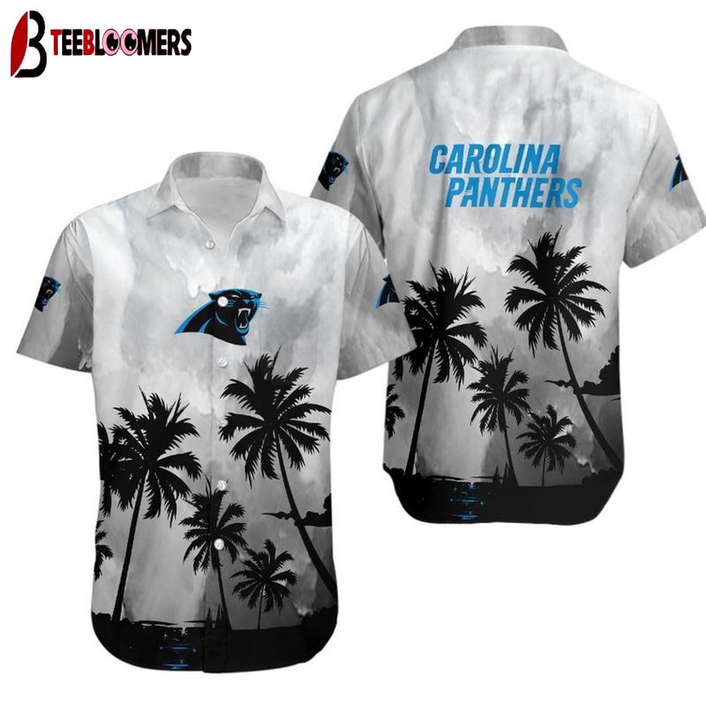 Carolina Panthers Coconut Trees NFL Hawaiian Shirt For Fans