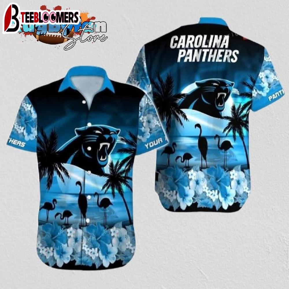 Carolina Panthers Hawaiia nShirt NFL Football 3D Print Personalized Hawaiian Shirt Cheap
