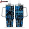 Carolina Panthers NFL Hunting Tumbler 40Oz Handle