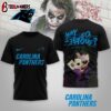Carolina Panthers NFL Joker Why So Serious 3D T-Shirt For Fans